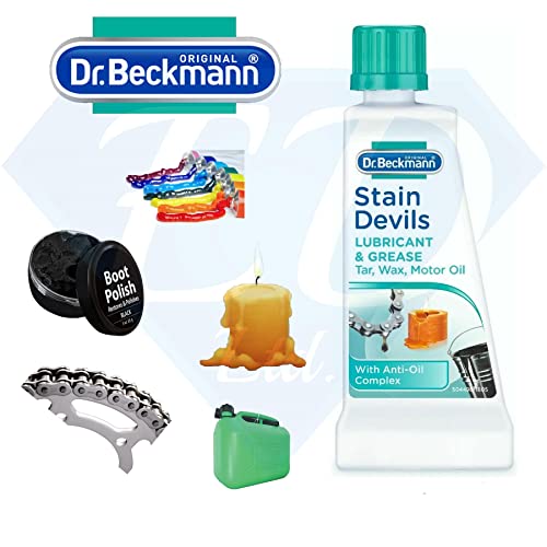 Dr Beckmann Stain Devils Grease, Lubricant & Paint Remover (2 x 50ml) - Bargain Genie