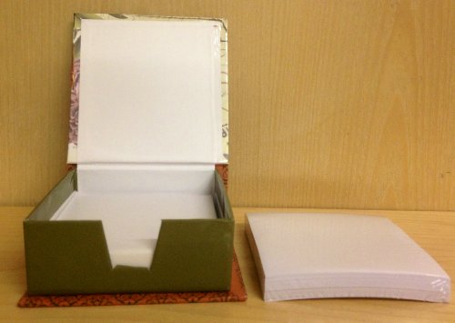 Memo Box Hard Back Stylish Flower Design with 150 Sheets - Bargain Genie