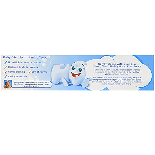 Aquafresh Milk Teeth Toothpaste 50ml Case of 4 - Bargain Genie