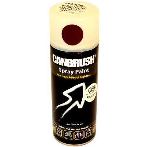 Canbrush REDWOOD Solid Wood Effect Spray Paint Auto Diy Purpose Colour Aerosol Can Wood Effect C89 - Bargain Genie