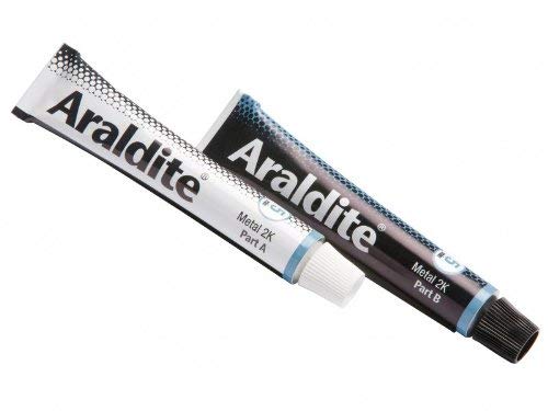 Araldite 2-Part Steel Epoxy Resin Glue Strong, Fast Setting Metal to Metal Glue. Usable for Ceramic, Wood and Glass Glue For Durable Bonding & Repairs 15ml