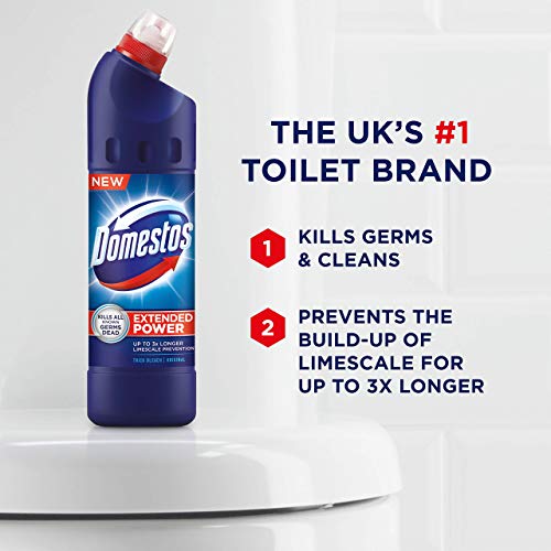 Domestos Original Thick Bleach,750 ml, Pack of 9