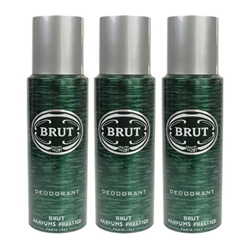 3 x Original Brut Deodorant Body Spray 200Ml For Men by Faberge - Bargain Genie