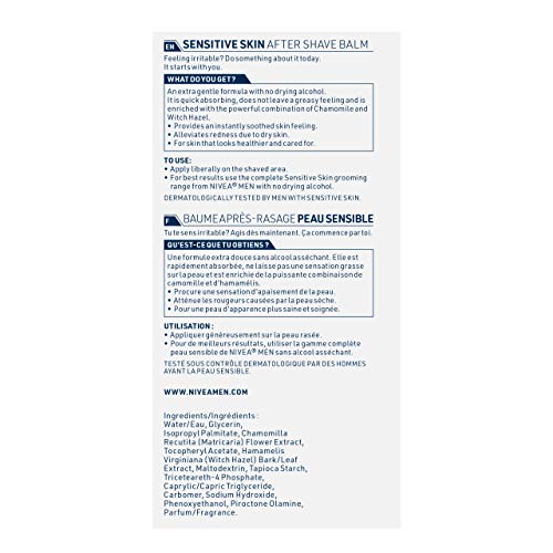 Nivea Men Sensitive Post Shave Soothing Balm (100ml) - Pack of 2