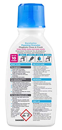 Buster Clean & Fresh Granules, 300g, 6 Pack, Tackle Smells and Stains for Clean and Fresh Plugholes, Drains, Dishwashers and Washing Machines - Fast Acting and Lasting Results - Bargain Genie