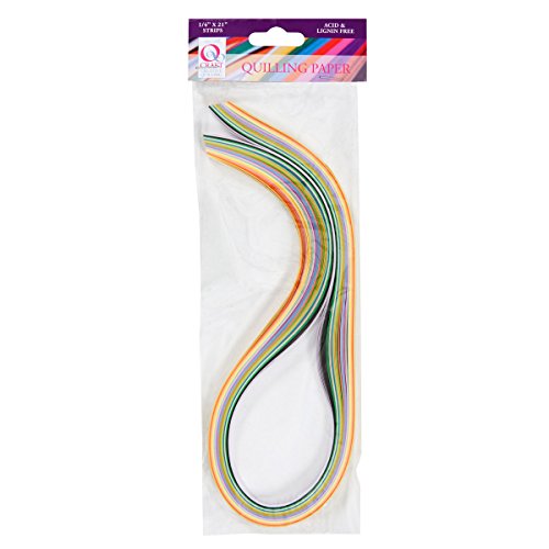 docrafts Qcraft 6mm 108-Piece Deluxe Quilling Paper Strip, Mixed Pastel - Bargain Genie
