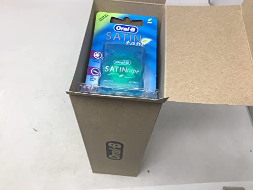 Oral-B Statin Tape Dental Floss 25m (12 Units) by Oral-B Satin Tape Mint