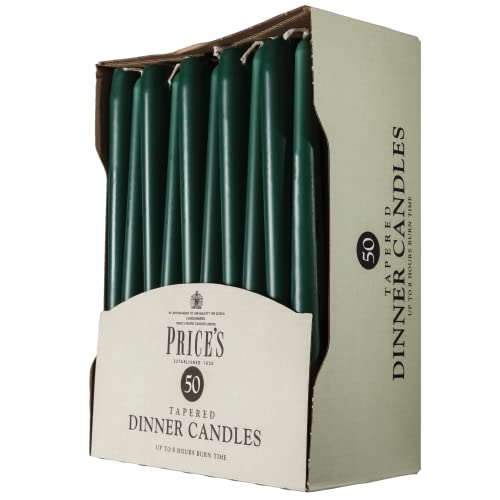Price's Candles - Dinner Candles - Unscented - Slow Burning Candles - Multi-Purpose - Smokeless Candles - Bargain Genie