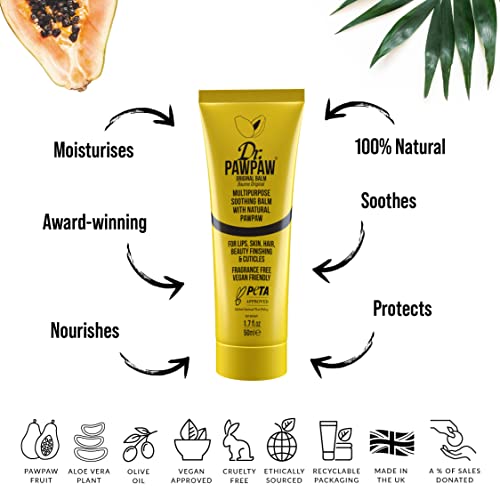 Dr.PAWPAW Original Balm Multipurpose Soothing Balm with Natural Pawpaw 50ml - Bargain Genie
