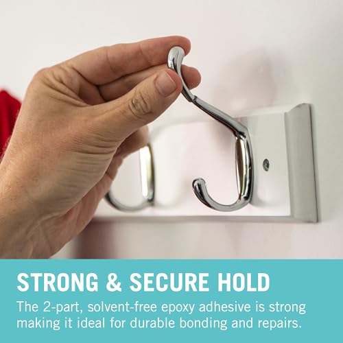 Araldite 2-Part Crystal Epoxy Resin Glue Clear Epoxy Resin Kit for Use as Ceramic Glue, Plastic Glue, Metal Glue and Glass Glue For Durable Bonding & Repairs 2 x 15ml,packaging may vary