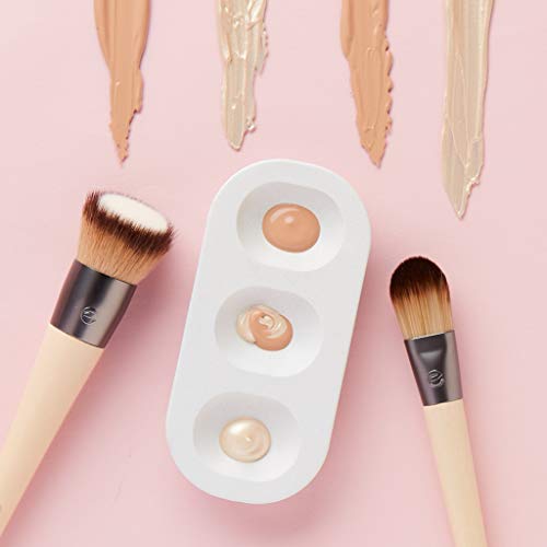 EcoTools Custom Match Duo Makeup Brushes and Mixing Palette with Lid, 3 Count (Pack of 1) - Bargain Genie