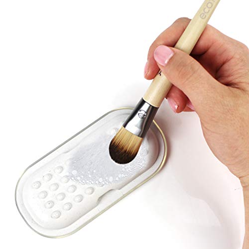 EcoTools Custom Match Duo Makeup Brushes and Mixing Palette with Lid, 3 Count (Pack of 1) - Bargain Genie