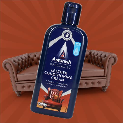 Astonish Specialist Leather Conditioning Cream, Cleans and Nourishes, for Restoring Leather Goods, 250ml - Bargain Genie