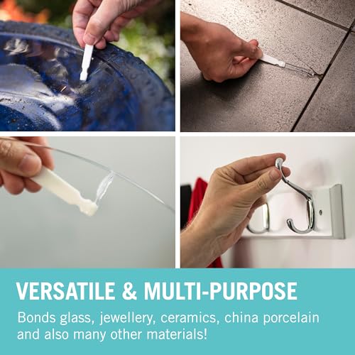 Araldite 2-Part Crystal Epoxy Resin Glue Clear Epoxy Resin Kit for Use as Ceramic Glue, Plastic Glue, Metal Glue and Glass Glue For Durable Bonding & Repairs 2 x 15ml,packaging may vary