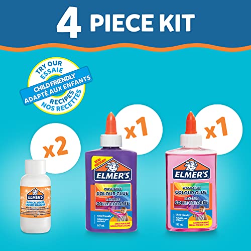 Elmer's Colour Slime Kit | Slime Supplies Include Washable Colour PVA Glue