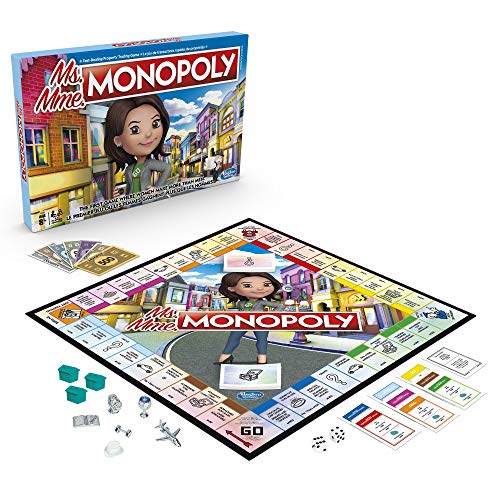 Hasbro Ms. Monopoly Board Game; First Game Where Women Make More Than Men; Features Inventions by Women; Game for Families and Kids Ages 8 and Up - Bargain Genie