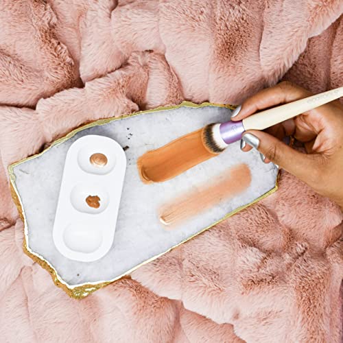 EcoTools Custom Match Duo Makeup Brushes and Mixing Palette with Lid, 3 Count (Pack of 1) - Bargain Genie