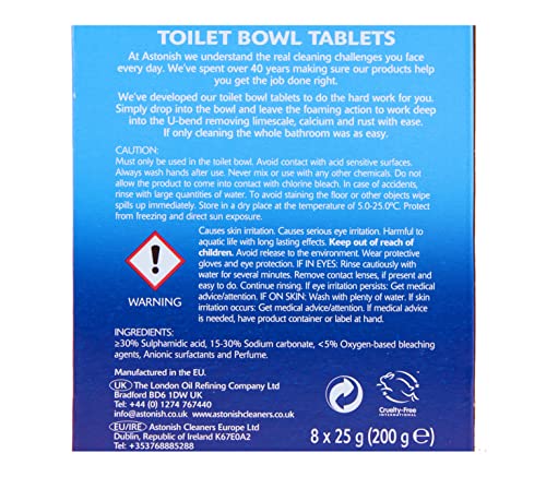 Toilet Bowl Power Clean Tabs | Eliminates limescales, calcium and rust | Pack of 3 X 8 Tabs - Bargain Genie
