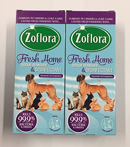 3 x ZOFLORA 500ML Fresh Home Odour Remover and Disinfectant Pets Home Kennels for Homes with Pets - Bargain Genie