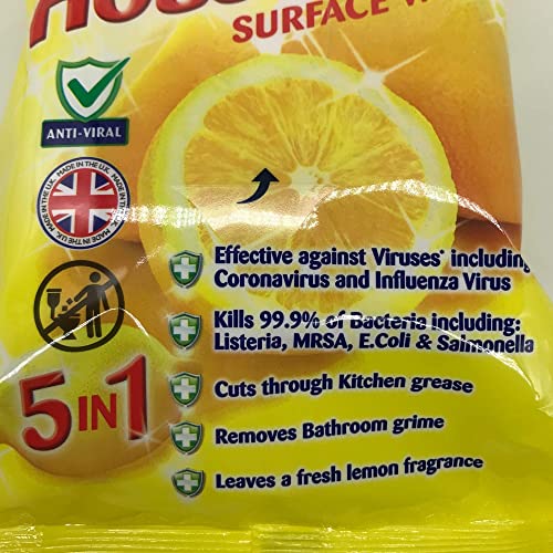 Greenshield Antibac Household Surface Wipes Box,70 Wipes Each 70 (Box Of 12)