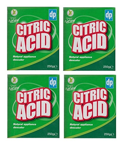 4Pk Citric Acid, Natural Appliance Descaler, 250g