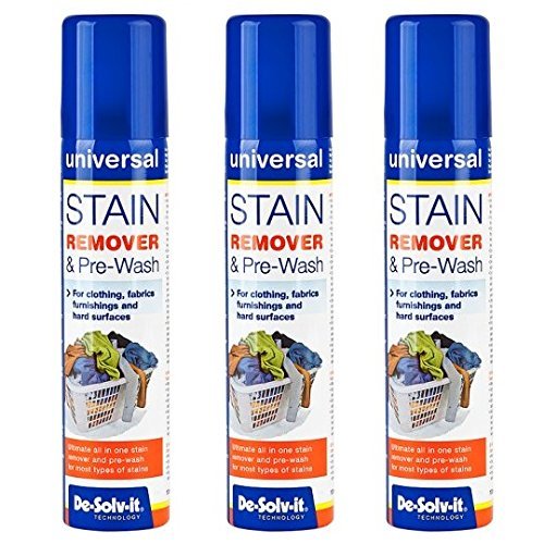 3 x De-Solv-it® Desolvit Stain Remover & Pre-Wash Spray 100ml for Clothing, Favrics, Furnishings and Hard Surface - Bargain Genie