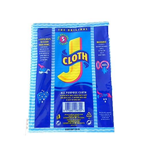 Johnston & Johnson J Cloths All Purpose Reusable Washable Cleaning Cloths 5 pack x 2 - Bargain Genie