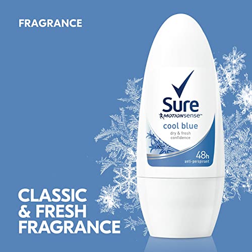 Sure Women Cool Blue 24H Anti Perspirant Roll On 50 Ml - Pack Of 4