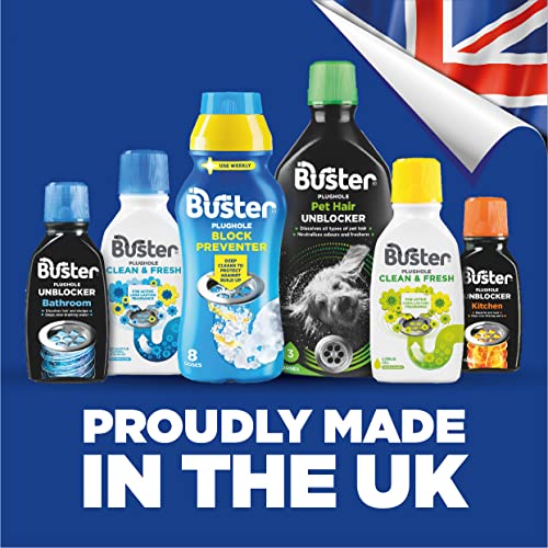 Buster Clean & Fresh Granules, 300g, 6 Pack, Tackle Smells and Stains for Clean and Fresh Plugholes, Drains, Dishwashers and Washing Machines - Fast Acting and Lasting Results - Bargain Genie