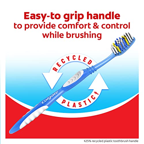Colgate Extra Clean Full Head Toothbrush, Medium - 6 Count - Bargain Genie