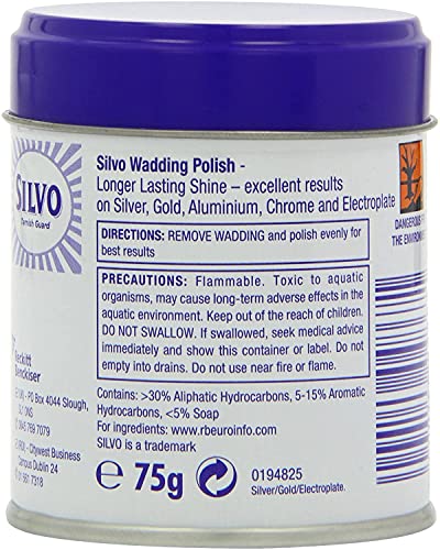 Silvo Metal Polish Wadding, 75g Parent - Bargain Genie
