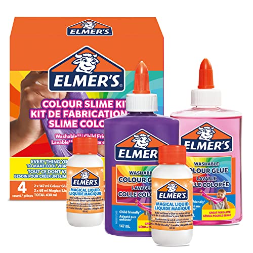 Elmer's Colour Slime Kit | Slime Supplies Include Washable Colour PVA Glue