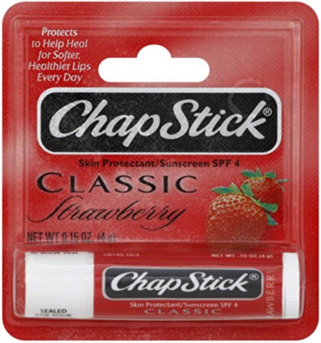 Chapstick Lip Balm-Classic Strawberry 3 Pack - Bargain Genie
