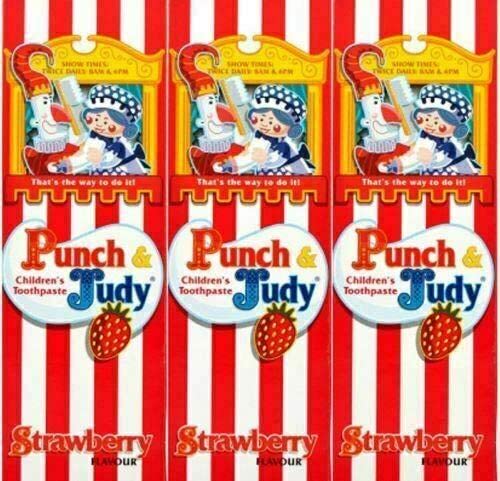 Punch and Judy 50 ml Strawberry Toothpaste - Pack of 3 - Bargain Genie