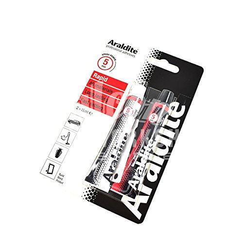 ARALDITE® TWO PART EPOXY 2 x 15ml TUBES RAPID FAST STRONG GLUE RESIN ADHESIVE