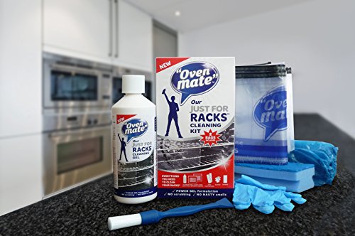 Oven Mate Just for Racks Cleaning Gel Kit - with Gloves, Bags, Sponge & More! - Bargain Genie