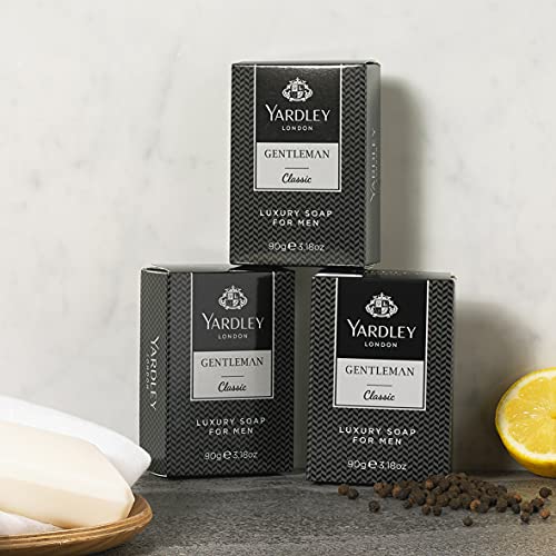 Yardley London Gentleman Classic Bar Soap Tripack, 90 g (Pack of 1) - Bargain Genie