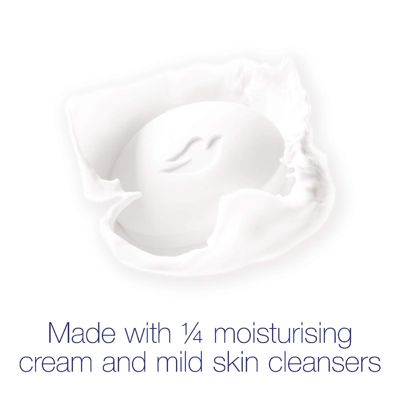 Dove Original Beauty Bar with Mild Cleansers Moisturising Beauty Cream Bar with 1/4 Moisturising Cream 100 g x 6 (Pack of 8)