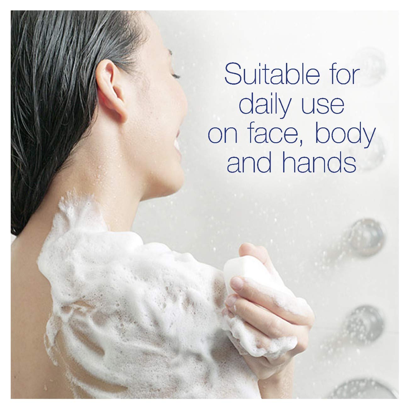 Dove Original Beauty Bar with Mild Cleansers Moisturising Beauty Cream Bar with 1/4 Moisturising Cream 100 g x 6 (Pack of 8)