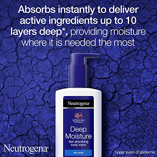 Neutrogena Deep Moisture Fast Absorbing Body Lotion 250 ml 24 Hour Moisturisation