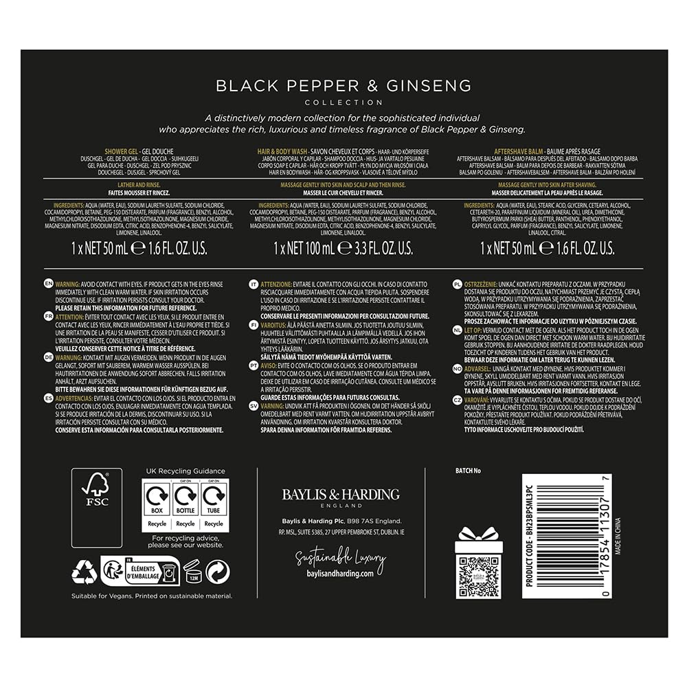Baylis & Harding Black Pepper Gift Set