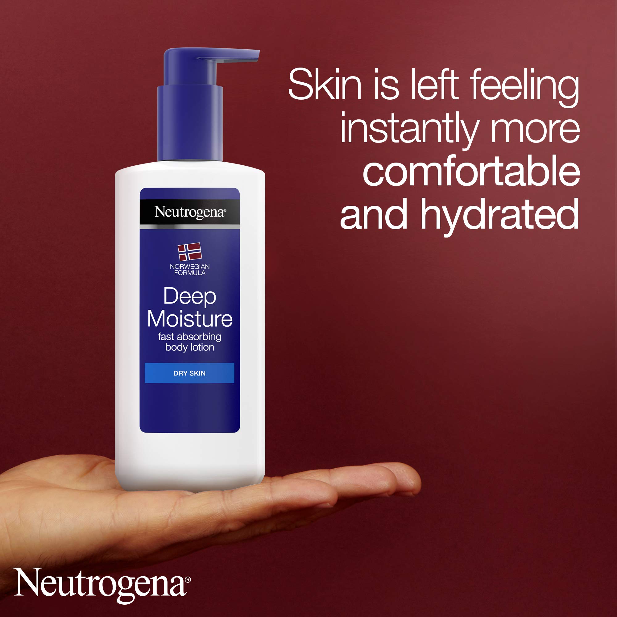 Neutrogena Deep Moisture Fast Absorbing Body Lotion 250 ml 24 Hour Moisturisation