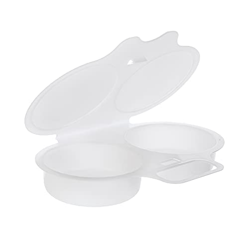 MICROWAVE IT 2 Egg Poacher PP346, White