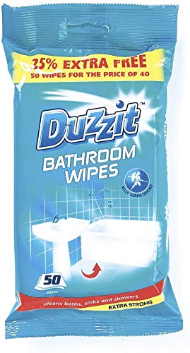 Duzzit 2 x Bathroom Wipes-Pack of 50