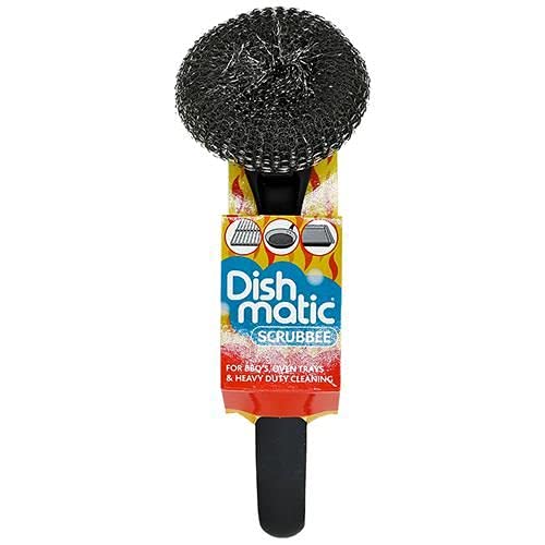 Dishmatic Cleaning Brush Bundle, 1 x Washing Up Brush + 1 x Dish Brush + 1 x Scrubbee