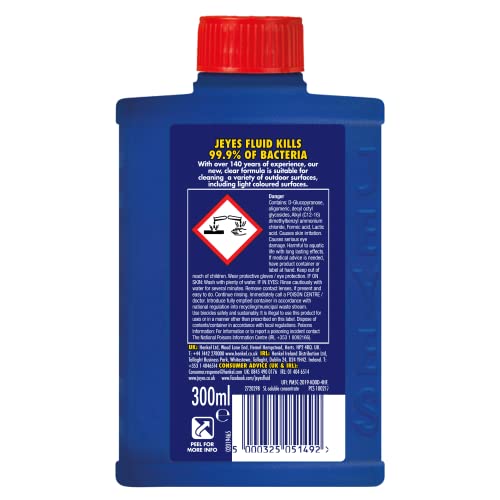 Jeyes Fluid Outdoor Cleaner & Disinfectant for Paths, Patios, Driveways, Pet Housing & Unblocking Drains