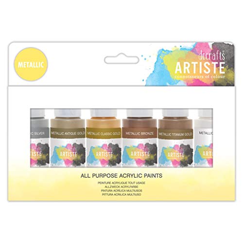 Artiste Acrylic Paint Medium 59ml 2Oz Pearl, Quick-Drying Professional Art, Craft And Hobby Artists Paint, Vibrant Colour, Water-Based Paints Cover All Surfaces With Ease, Ideal For Travel Artists