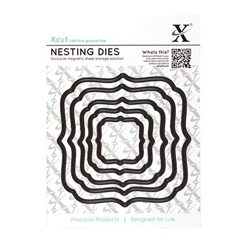 Docrafts Dies Nesting Box Square Paper Clips (Pack of 5)