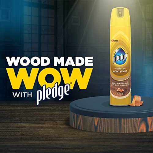 Pledge Expert Care Wood Polish Aerosol Classic 250 ml (Pack of 12)