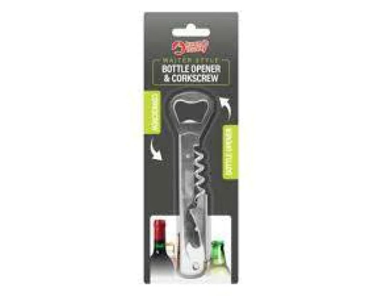 Cork Screw Wine Bottle Opener Professional Stainless Steel Metal Waiters Friend